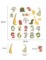 SIPO Wandaufkleber 90x30 cm Zahlen und Dinos - 1