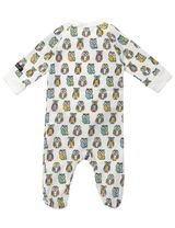 Villervalla Strampler Eule weiß - 1