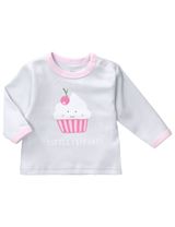 Baby Sweets 3 Teile Shirt Katze Little Cupcake grau 56 (Neugeborene) - 1