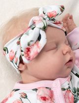 Baby Sweets 2 Teile Set Schleife Floral rosa 56 (Neugeborene) - 3
