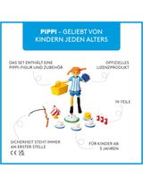 Pippi 19 Teile Puppenhauszubehör Pippi Langstrumpf 8 cm 3+ Jahre bunt - 3