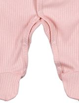 Lagarto Verde Strampler Eidechse Gerippt rosa 80 (9-12 Monate) - 3
