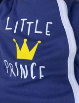 Baby Sweets Strampler Krone Little Prince blau 56 (Neugeborene) - 2