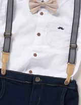 Little gent 4 pièces Ensemble 5-8 ans Blanc - 2
