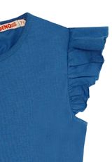 Denokids Unifarben / Geblümt blau 104 - 3