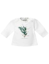 NINI Langarmshirt Floral weiß 56 (Neugeborene) - 0