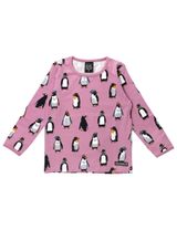 Villervalla Langarmshirt Pinguin rosa - 0