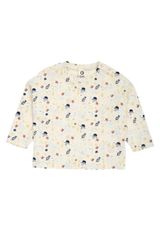 Green Cotton Langarmshirt creme 74 - 0