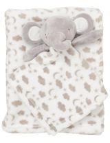 Snuggle Tots 2 pièces Ensemble Éléphant Étoiles 75x75 cm Blanc - 0
