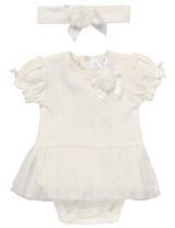 Rock A Bye Baby Boutique 2 pièces Ensemble Volant Crème - 0