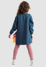 Denokids Unifarben dunkelblau 122 - 4