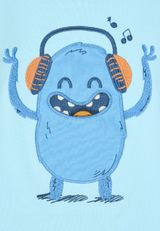 Fred s World by Green Cotton Langarmshirt Unifarben hellblau 86 - 2