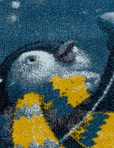 Teppich Pinguin blau 120x170 - 2