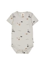 Müsli by Green Cotton Kurzarmbody Print blau 74 - 0