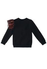 Mädchen Sweatshirt schwarz 110 - 1