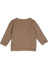 Müsli by Green Cotton Babylangarmshirt Unifarben braun 74 - 1