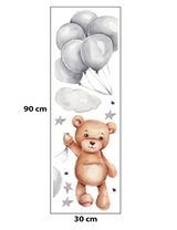 SIPO Wandaufkleber 90x30 cm Teddybär mit Ballon - 1