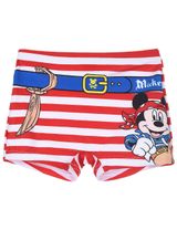 Disney Badehose Mickey Mouse Streifen rot 74/80 (9-12 Monate) - 0