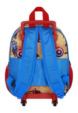 Marvel The Avengers Attack-Small 3D Backpack with Wheels Rucksack 34x26x13 cm rot Onesize Kinder - 3