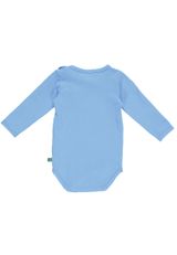 Fred s World by Green Cotton Langarmbody Unifarben hellblau 86 - 4