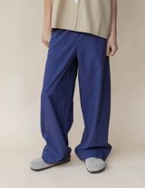 STUDIO FEDER Hose navy/weiß X-Large - 9