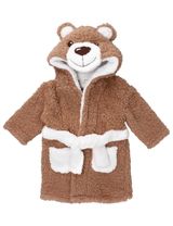 Babytown Bademantel Fleece braun teddy 74/80 (6-12 Monate) - 0