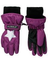 Villervalla Handschuhe Sterne Wasserdicht (8000mm) lila 116 (5-6 Jahre) - 0