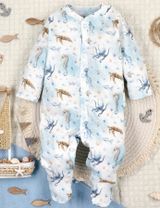 NINI Grenouillère Faune Marine Bleu - 4