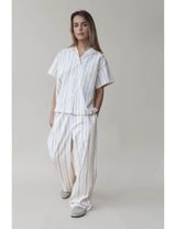 STUDIO FEDER Hose creme/rosa/blau/braun Large - 4