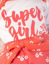 Baby Sweets 3 Teile Set Super girl Floral weiß 74 (6-9 Monate) - 6