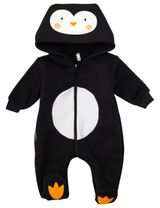 Baby Sweets Strampler Pinguin weiß 9-12 Monate (80) - 0