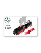 Brio 3 Teile Holzeisenbahn Dampflok mit Wassertank World CE-zertifiziert 18,1x5,1x3,7 cm 3+ Jahre schwarz - 2