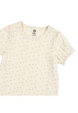 Green Cotton T-shirt creme 98 - 2