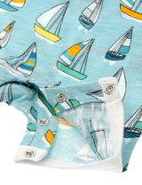 Villervalla Strampler Boot blau - 3