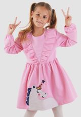 Kleid Mädchen pink 104 - 4