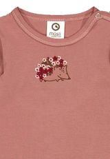 Müsli by Green Cotton Langarmbody Unifarben rosa 62 - 2