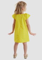 Denokids Gepunktet Kleid Mädchen gelb 92 - 4