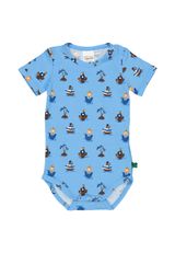 Fred s World by Green Cotton Kurzarmbody Print blau 74 - 0