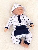 Baby Sweets Strampler Maritim weiß 62 (0-3 Monate) - 1