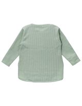 MaBu Kids T-shirt à manches longues Nice Nice, Wild & Cute Gaufré Vert sauge 4-5A (110 cm) - 2