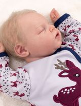 Baby Sweets Strampler Rentier Little Reindeer blau 68 (3-6 Monate) - 2