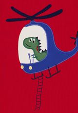 Fred s World by Green Cotton Langarmshirt Unifarben rot 86 - 2