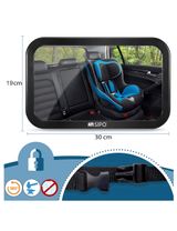 SIPO Rétroviseur pour voiture 30x20 cm Noir - 11