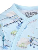 NINI Wickelbody Flugzeug blau - 1