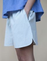 STUDIO FEDER Shorts Streifen blau/weiß X-Small - 4