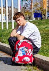 Disney Lilo and Stitch Kiss-PLUS Running Rucksack 34x46x21 cm rot rot Onesize Kinder - 4