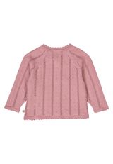 Müsli by Green Cotton Babystrickjacke Unifarben rosa 56 - 1