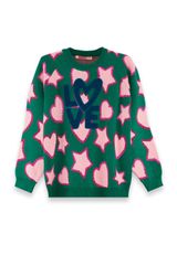 Denokids Hearts Strickpullover Mädchen gruen 110 - 0