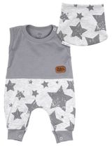 Baby Sweets 2 Teile Set Sterne Sterne dunkelgrau 62 (0-3 Monate) - 0