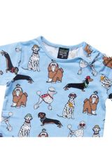 Villervalla T-Shirt Hunde hellblau 140 - 2